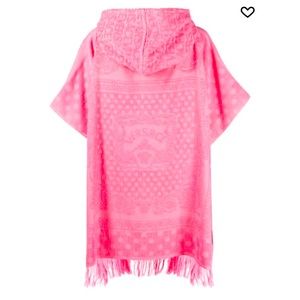 New With Tags In Box $750 Versace x Dua Lipa logo-jacquard poncho One Size